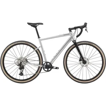 Silniční kolo CANNONDALE Gravel kolo CANNONDALE TOPSTONE APEX 1, stříbrné - M (165 - 180 cm)