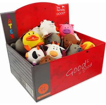 Hračka pro psa Dog fantasy Displej Hračky Latex Ball Animals 36ks