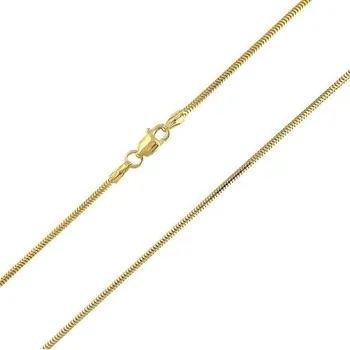 Řetízek Stříbrný pozlacený řetízek hádek délka řetízku 45cm