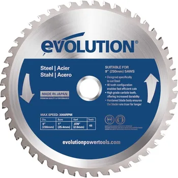 Řezný kotouč EVOLUTION POWER TOOLS Pilový kotouč EVOLUTION 230 mm - ocel EV023048