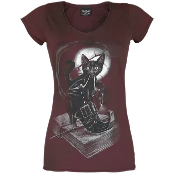 Dámské tričko Tričko z Alchemy England - Midnight Mischief - Ženy - červená