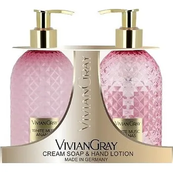 Péče o ruce Vivian Gray GEMSTONE White Musk & Ananas, péče o ruce, 2x 300ml