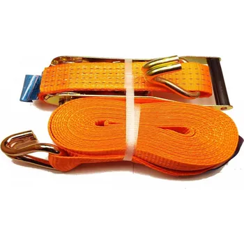 Upínací popruh Ganas spol. s.r.o. TEXTILNÍ UPÍNACÍ PÁS DVOUDÍLNÝ KOMPLET S RÁČNOU 4000Kg Nosnost: 4000 kg, Délka: 10 m, Šířka pásu: 50 mm