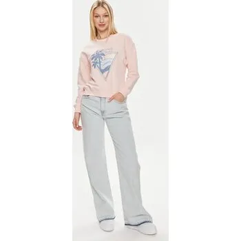 Dámská mikina Guess Mikina W4GQ11 KBK32 Růžová Relaxed Fit L