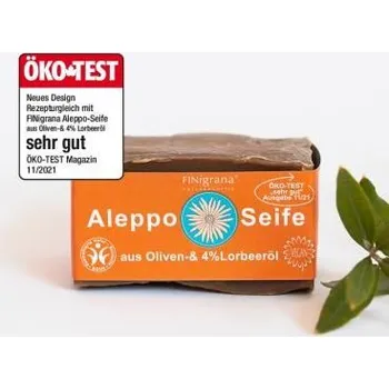 Mýdlo FINigrana Aleppo Olivové mýdlo a 4% vavřínového oleje 180g eco