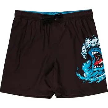 Pánské plavky Santa Cruz Koupací Kraťasy Santa Cruz, Screaming Wave Swimshort black 2024 Velikost: 42