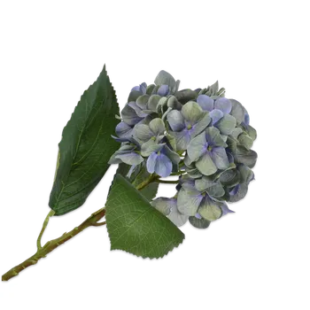 umělá květina Umělé květina, Hortenzie - Hydrangea modrá/zelená V56 cm