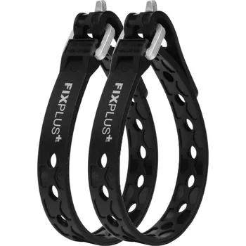 Upínací popruh FixPlus Slim Fit Strap 23 cm černý 2 ks