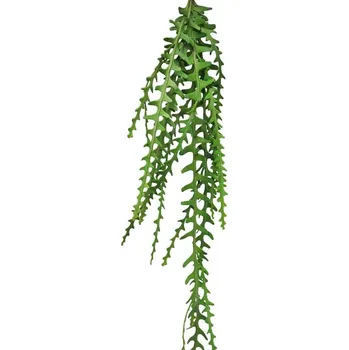 umělá květina Umělá rostlina, Keř závěsný listový - hanging leaf bush zelený 130 cm