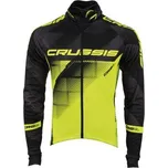 Cyklistická bunda CRUSSIS pánská černá/žlutá fluo XS