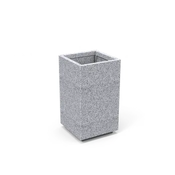 Venkovní odpadkový koš Benito betonový venkovní odpadkový koš Kube