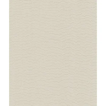 Tapeta Šedo-stříbrná vliesová tapeta na zeď, vlnky, BZ3413, Belize, Grandeco