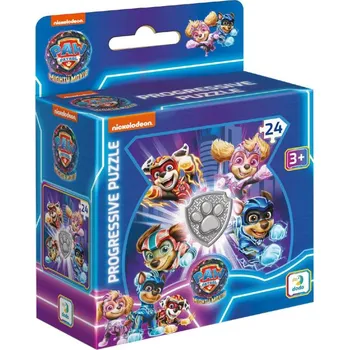 Puzzle DODO PUZZLE Tlapková patrola ve velkofilmu 22x22cm skládačka 24 dílků