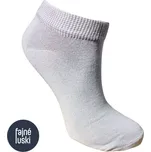 Bavlněné kotníkové ponožky 92% bavlna 45-47 světle šedá