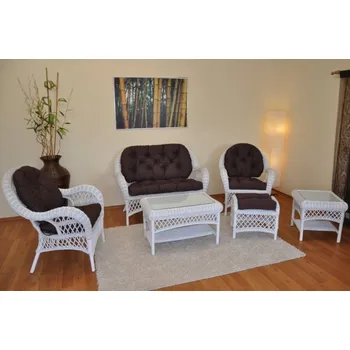 Zahradní sestava Axin Trading s.r.o. Ratanová sedací souprava Florida - polstry hnědé Axin Trading s.r.o.