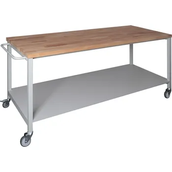 Dílenský stůl Pojízdný montážní stůl 200 x 90 cm