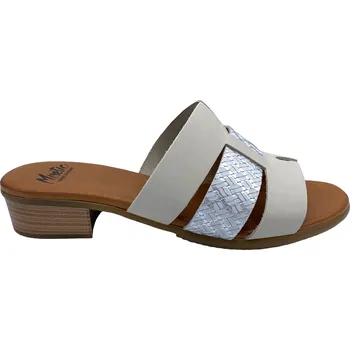 Dámské pantofle Dámské kožené pantofle MISSTIC 115471 sv. šedé Velikost: 41 (EU)