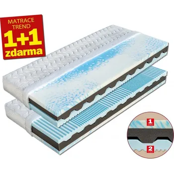 Dřevočal Matrace Nikola 1+1 zdarma SilverGuard 80 x 195 x 20