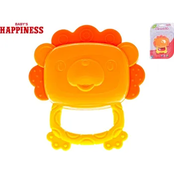 Hračka pro kojence Chrastítko/kousátko lev 9cm 3m+ na kartě