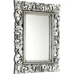Luxusní zrcadlo Samblung 60x80 cm ve vyřezávaném rámu Barva: stříbrná