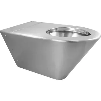 Klozet Závěsná WC mísa 370x340x700, nerez mat