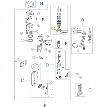 Pohon brány Nice BMG1696MHR07.45673 rameno pohonu brány Nice WALKY