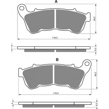 Brzda pro motocykl GOLDFREN Brzdové destičky GOLDFREN 359 S3
