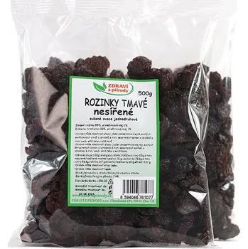 Sušené ovoce IPJ NATUR s.r.o. Rozinky tmavé nesířené 500g ZP 2284