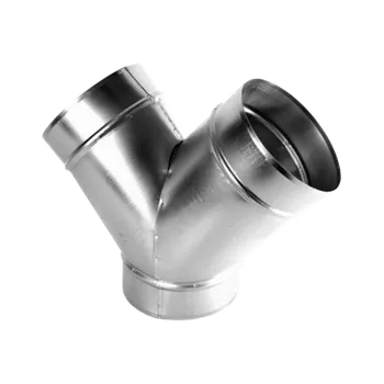 Vzduchotechnické potrubí Rozbočky Průměr [mm]: Ø 100/100 z pozinku