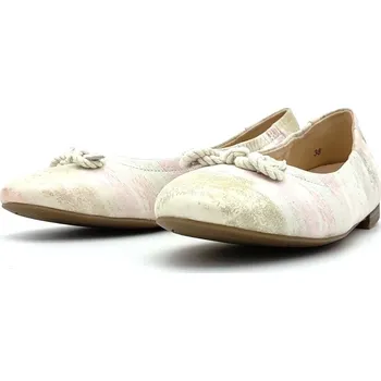 Dámské baleríny Dámské kožené baleríny 9-9-22102-28-108 Caprice multicolor Barva: WHITE FOIL, Velikost: 39
