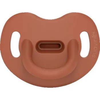 Suavinex Šidítko anatomické silikon 0-6m SX PRO Colour essence cihlové