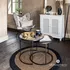 Koberec Atmosphera Koberec juta kulatý 146295J hnědý/černý 120 cm