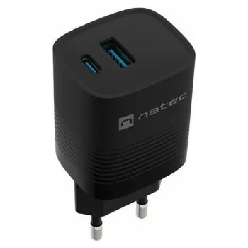 Univerzální USB nabíječka Natec RIBERA GaN 30 W, 1X USB-A, 1X USB-C, černá