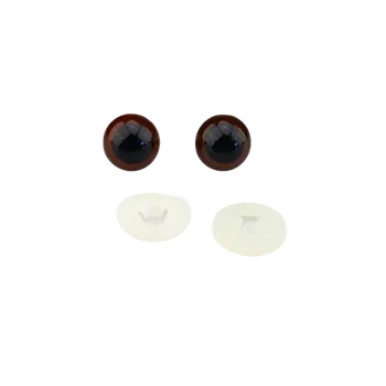 Pro Háčkování Oči bezpečnostní 18 mm hnědé Počet: 1 pár