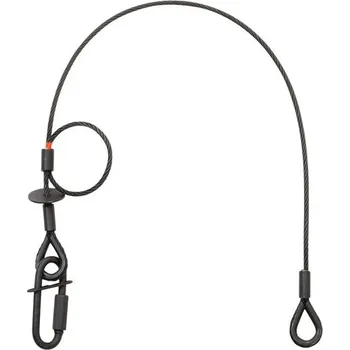 Lanko pro jízdní kolo Lanko jistící bond 4 mm x 600 mm s karabinou, černé
