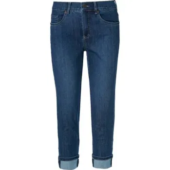 Dámské kraťasy ANNA MONTANA DÁMSKÉ 7/8 ROVNÉ JEANS SUPER STRETCH -DARK USED