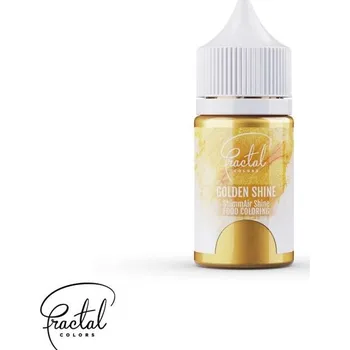 Potravinářské barvivo Fractal Colors Colors Dekorativní airbrush perleťová barva tekutá Fractal Colors - Golden Shine (33 g)