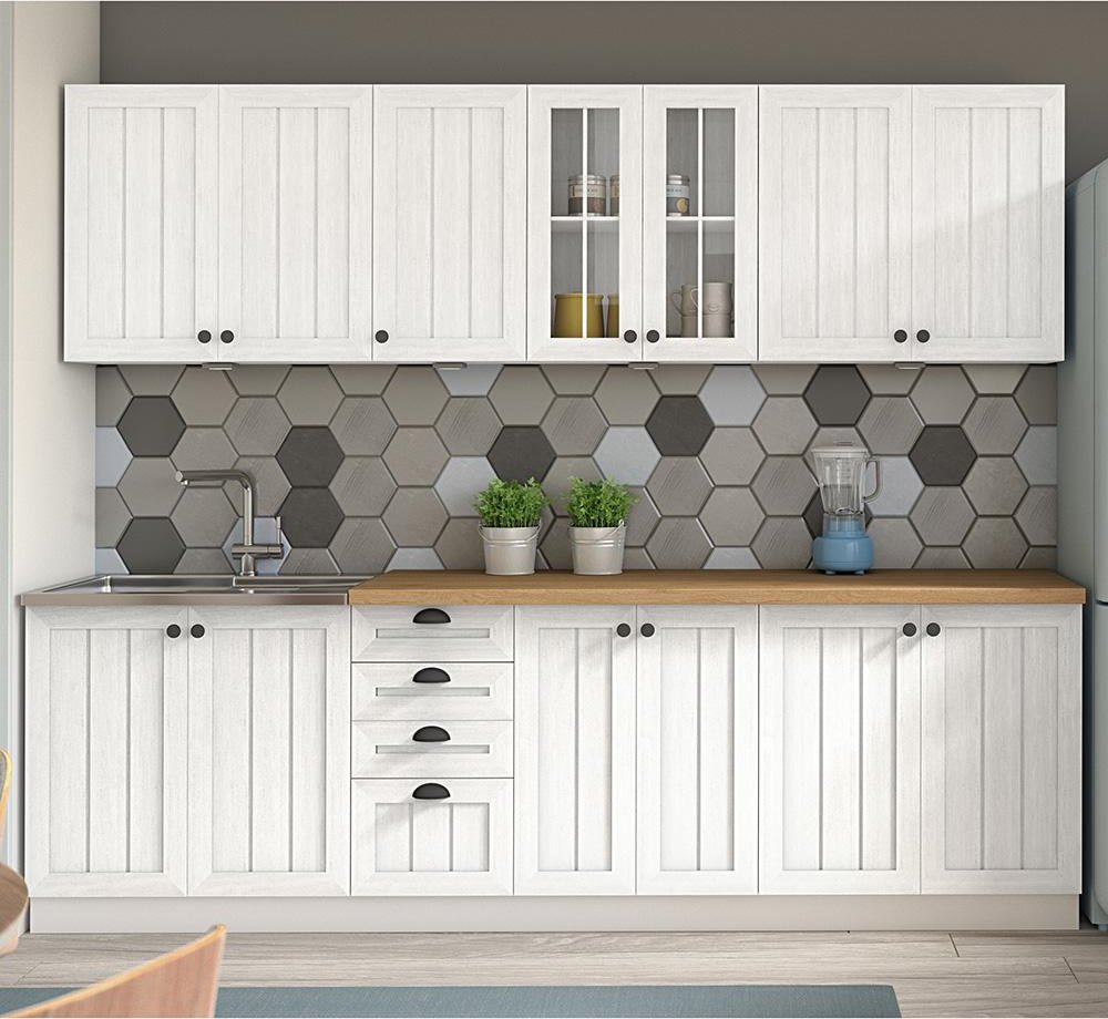 Kuchyňská linka PROVENCE k | 260 cm var.B | SOKL v CENĚ | borovice andersen