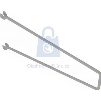 Držák na polici Konzole pro knihy dvouřadová bílá, balení 10 pár