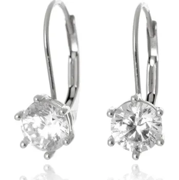 Náušnice Náušnice z bílého zlata se zirkony NA0931BF + Dárek zdarma