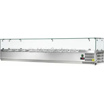 Amitek Nástavba "pizza" chladící 2000x335 10x GN 1/4