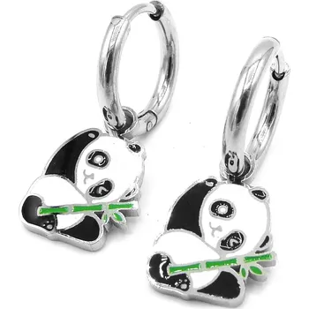 Náušnice Steel Jewelry Náušnice PANDY Chirurgická ocel NS240203 dárkové balení zdarma