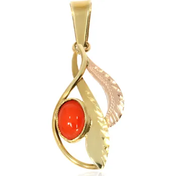 Přívěsek Zlatnictví Helios Přívěsek s korálem