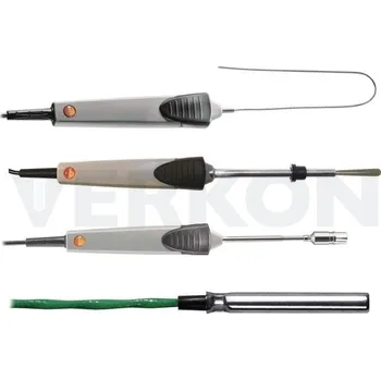 Vpichová termočlánková sonda typu K, tř. přesnosti 2, kabel 1,1 m, Měřicí rozsah [°C]: -60 až 400 °C, k produktu: Sondy termočlánkové pro záznamník teploty testo 175 T3