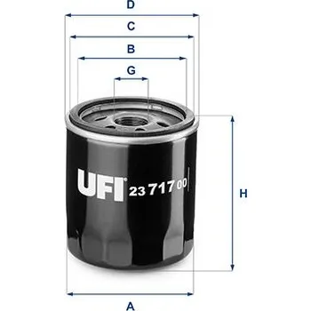 Olejový filtr Olejový filtr UFI 23.717.00