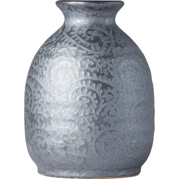 Made in Japan (MIJ) Black Scroll Láhev na Saké 300 ml