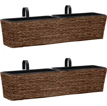 Truhlík vidaXL Truhlíky 2 ks vodní hyacint hnědé