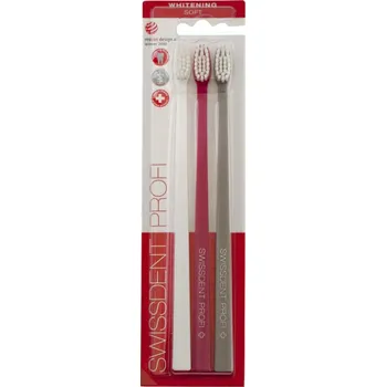 Zubní kartáček Swissdent Whitening zubní kartáčky MONTREUX 3v1 (soft), 3ks