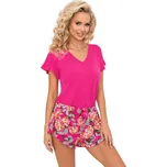 Donna Floris růžové dámské pyžamo krátké Barva: fuxia, Velikost: M