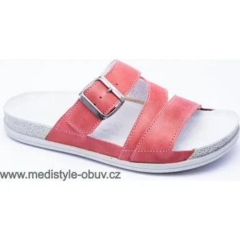 Dámská zdravotní obuv MEDISTYLE ŠTĚPÁNKA 4Š-I15 pantofel červený, --- - 40